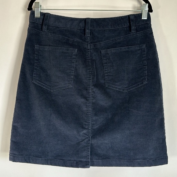 L.L. Bean Navy Blue Corduroy Skirt Size 10 Petite - Picture 9 of 9